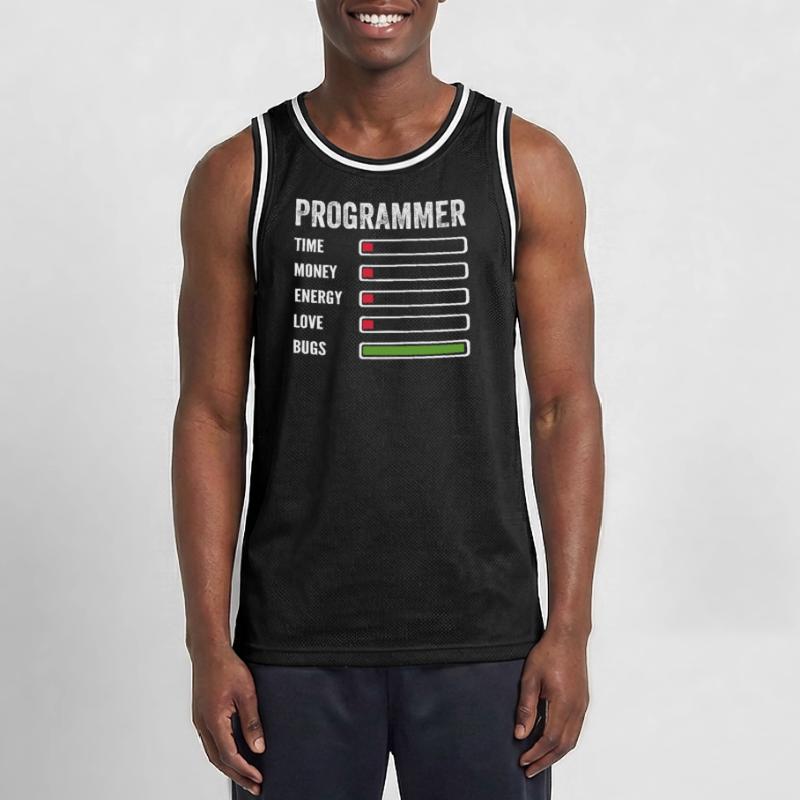 Entwickler Humor Programmierer Programmierer Programmierer Männer Basketball-Trikot