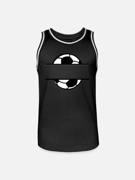 Fußball Soccer - Männer Basketball-Trikot - Schwarz/Weiß