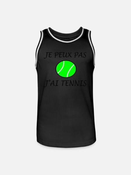 TENNIS - Maillot de basket Homme - noir/blanc