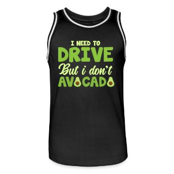 Vegan Veganism - Men's Basketball Jersey - black/white - Front - AI Model Male 185 dark (185cm)