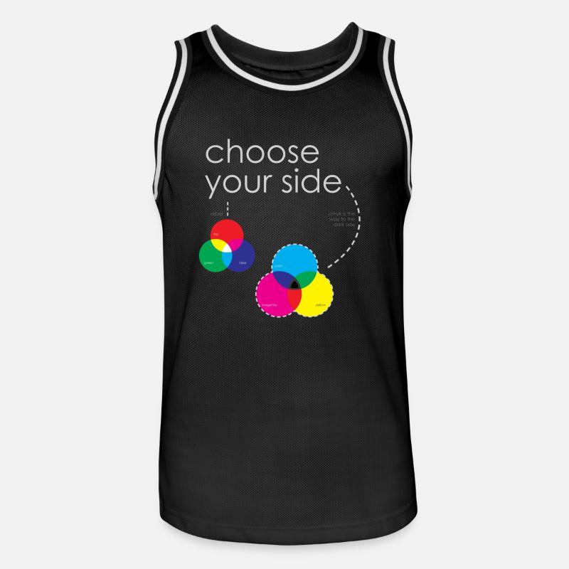 systèmes de couleur - Maillot de basket Homme - noir/blanc