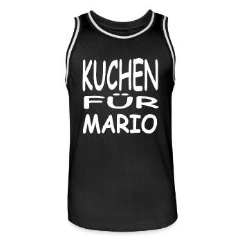 Kuchen - Männer Basketball-Trikot - Schwarz/Weiß - Vorne - AI Model Male 185 dark (185cm)