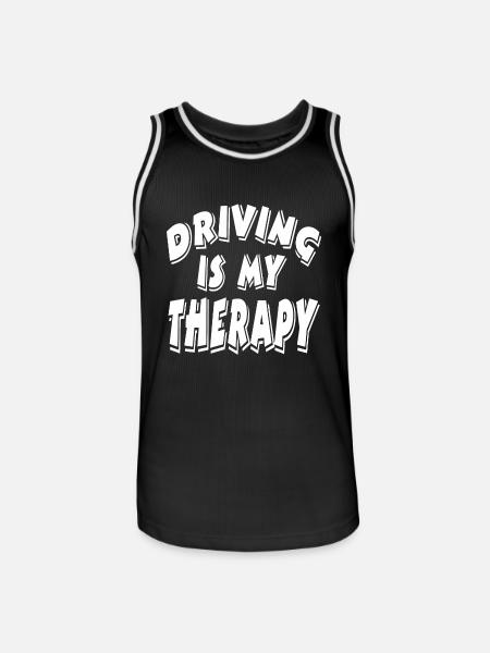 Car - Men's Basketball Jersey - black/white