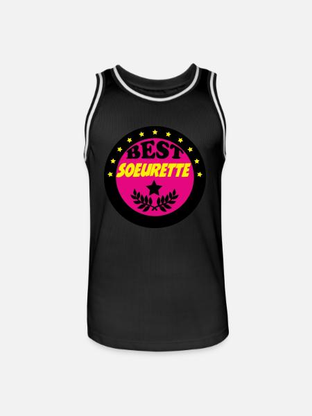 BEST SOEURETTE - Maillot de basket Homme - noir/blanc