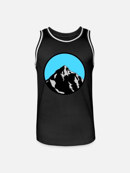 mountain - Men's Basketball Jersey - black/white