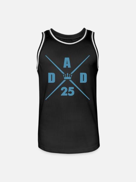 dad 25 daddy - Men's Basketball Jersey - black/white