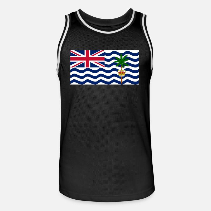 British Indian Ocean Territory - Men's Basketball Jersey - black/white