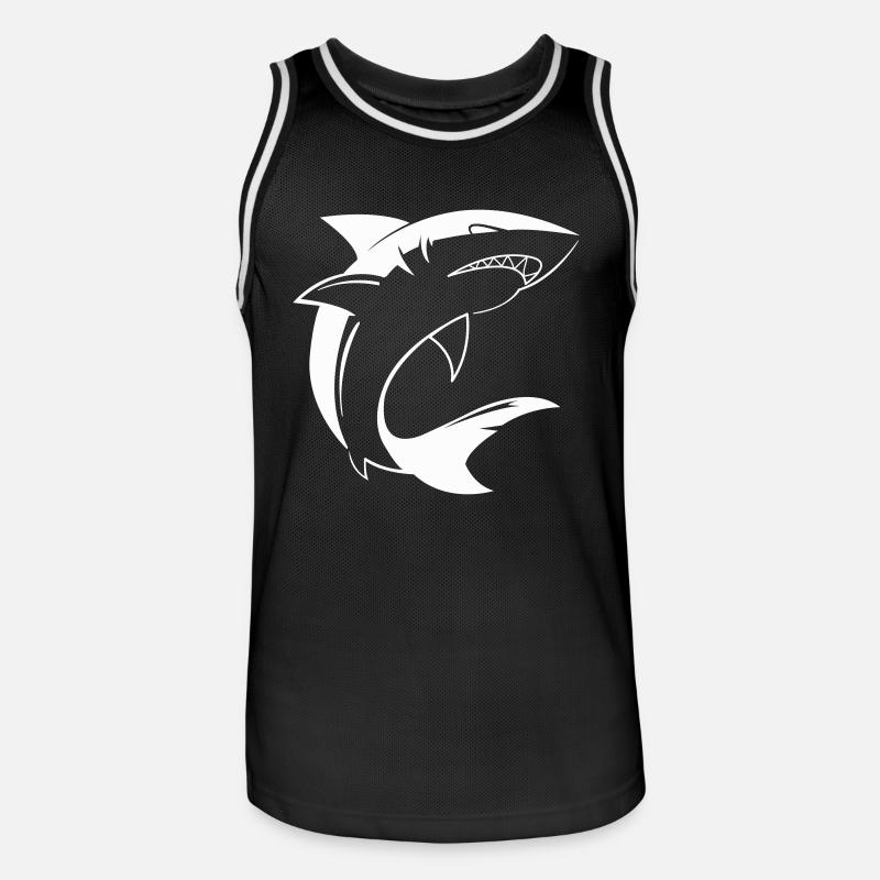 Hai Shark - Maillot de basket Homme - noir/blanc