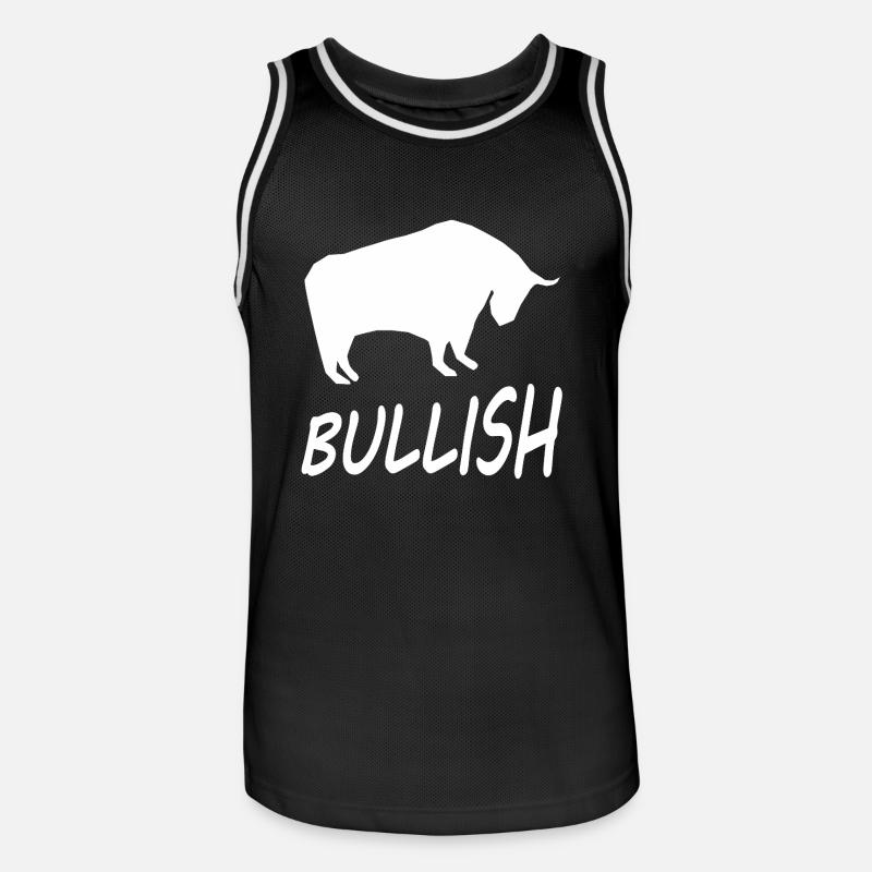 Les actions et l’argent - Maillot de basket Homme - noir/blanc