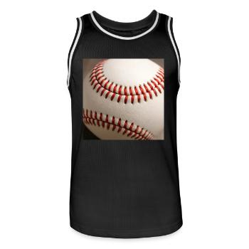 Base-ball - Maillot de basket Homme - noir/blanc - Devant - AI Model Male 185 dark (185cm)