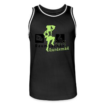 Raumbacher Garde3 - Männer Basketball-Trikot - Schwarz/Weiß - Vorne - AI Model Male 185 dark (185cm)