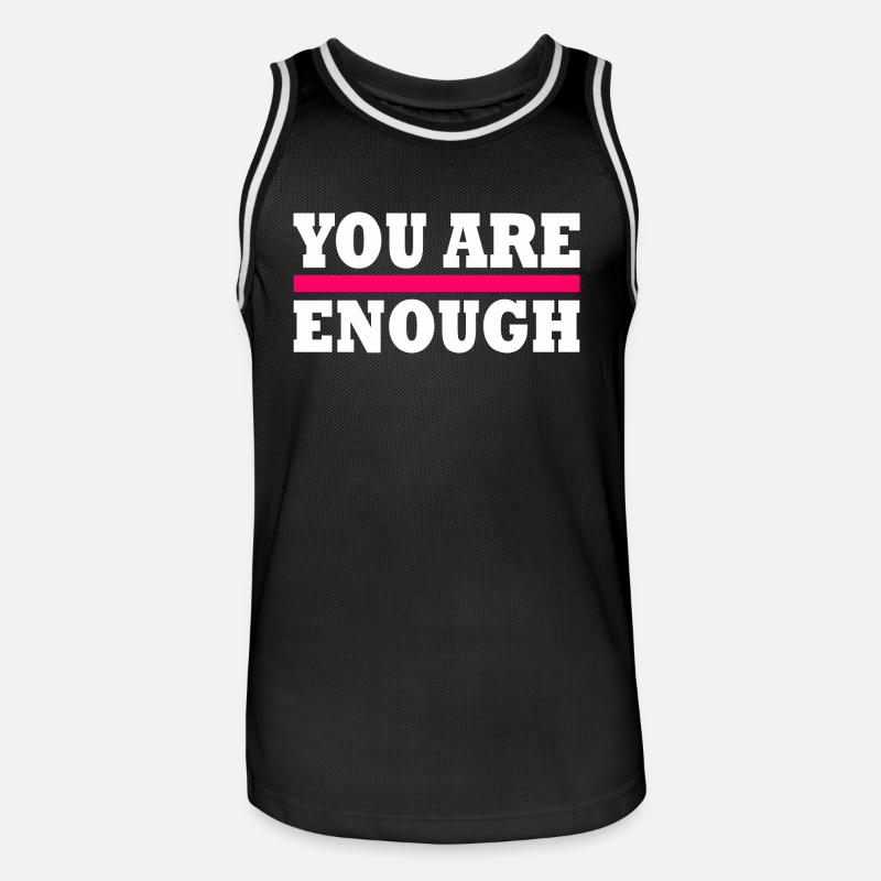 You are enough - Basebollinne herr - svart/vit