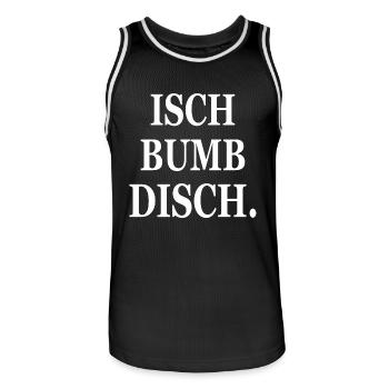Mannheim Monnem Mannheimat - Männer Basketball-Trikot - Schwarz/Weiß - Vorne - AI Model Male 185 dark (185cm)