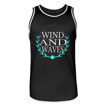 breaking barriers birthday - Men's Basketball Jersey - black/white - Front - AI Model Male 185 dark (185cm)