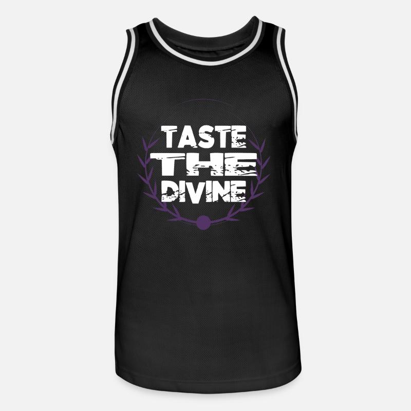 culinary experiences jokes quote - Männer Basketball-Trikot - Schwarz/Weiß