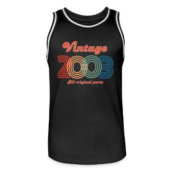 Vintage 2003 all original parts - Maillot de basket Homme - noir/blanc - Devant - AI Model Male 185 dark (185cm)