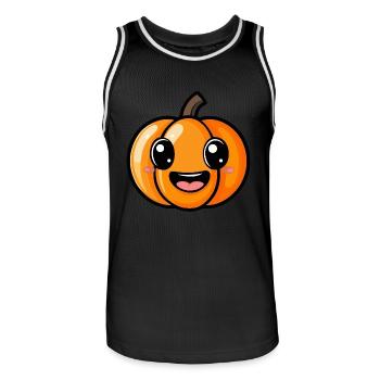Kürbis Halloween Herbst Baby - Männer Basketball-Trikot - Schwarz/Weiß - Vorne - AI Model Male 185 dark (185cm)