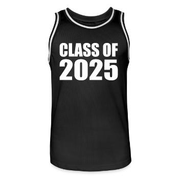 Class of 2025 - Maillot de basket Homme - noir/blanc - Devant - AI Model Male 185 dark (185cm)