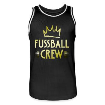 Équipe de football - Maillot de basket Homme - noir/blanc - Devant - AI Model Male 185 dark (185cm)