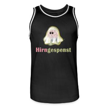 Hirngespenst - Männer Basketball-Trikot - Schwarz/Weiß - Vorne - AI Model Male 185 dark (185cm)