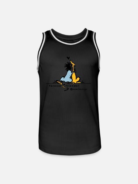 forever friends - Men's Basketball Jersey - black/white