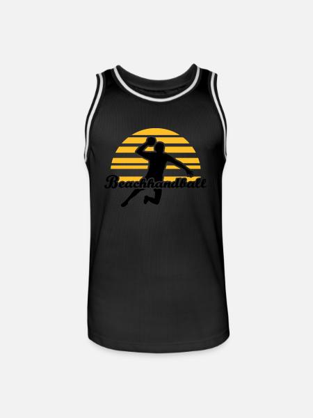 Beachhandball - Männer Basketball-Trikot - Schwarz/Weiß