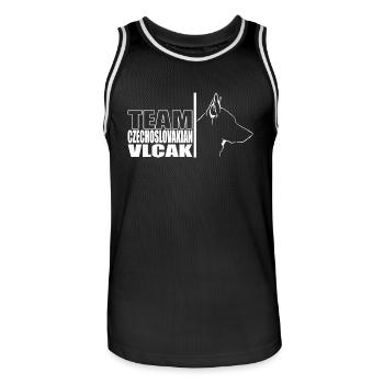 ÉQUIPE Tchécoslovaque Vlcak Chien Chien Wilsigns - Maillot de basket Homme - noir/blanc - Devant - AI Model Male 185 dark (185cm)