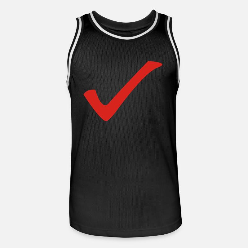 Controllare - Gancio - Maglia da basket per uomo - nero/bianco