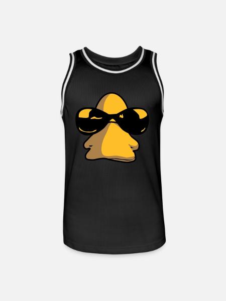 sunglasses_duck - Maillot de basket Homme - noir/blanc