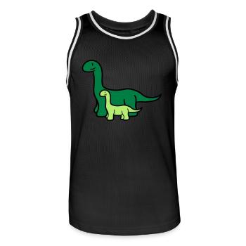 paar pärchen 2 team mama papa kind junges langhals - Männer Basketball-Trikot - Schwarz/Weiß - Vorne - AI Model Male 185 dark (185cm)