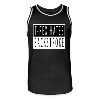 Water born in 2004 sport brachiosaurus biker - Men's Basketball Jersey - black/white - Front - AI Model Male 185 dark (185cm)