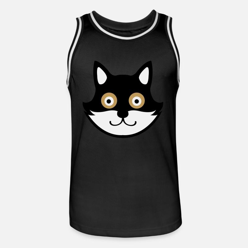 Chat - Maillot de basket Homme - noir/blanc