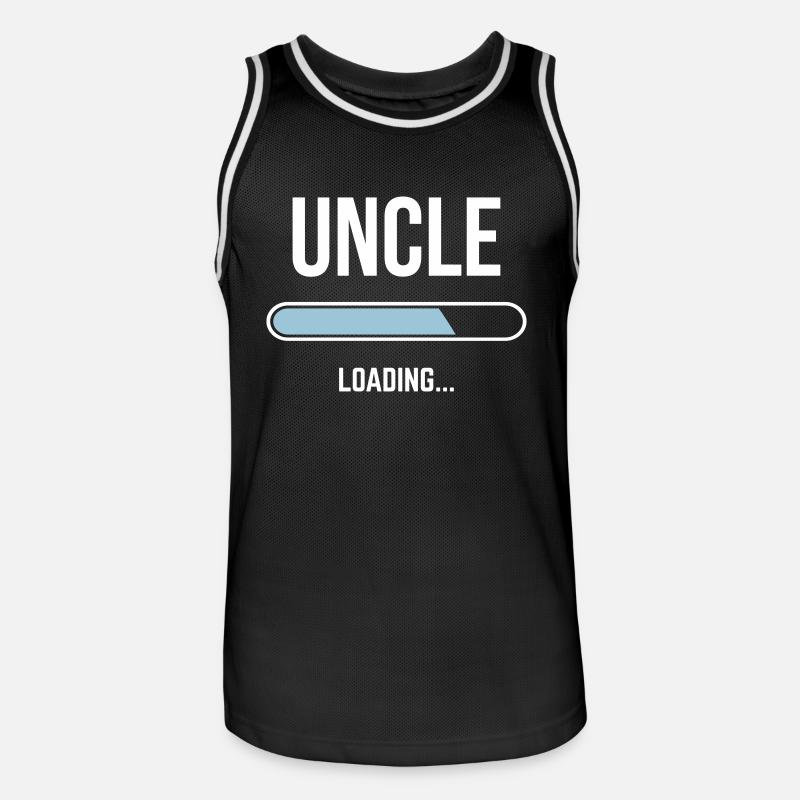 Uncle Loading - Men's Basketball Jersey - black/white