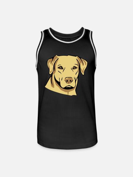 Dog mops - Men's Basketball Jersey - black/white