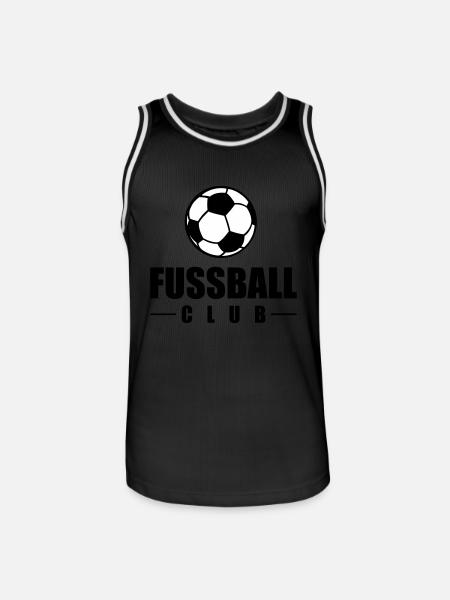 fussball club - Männer Basketball-Trikot - Schwarz/Weiß