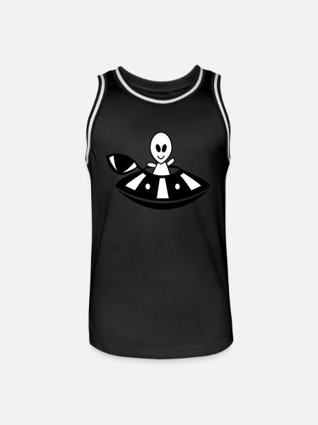 Alien UFO - Men's Basketball Jersey - black/white