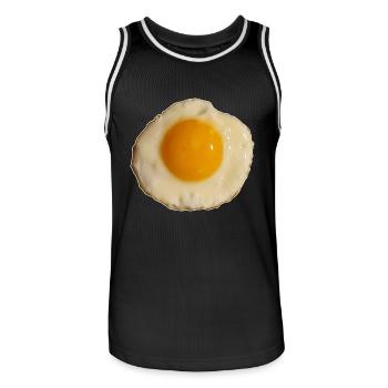 Ei of the tiger | Happy Easter Mirror Egg SongShirt - Men's Basketball Jersey - black/white - Front - AI Model Male 185 dark (185cm)