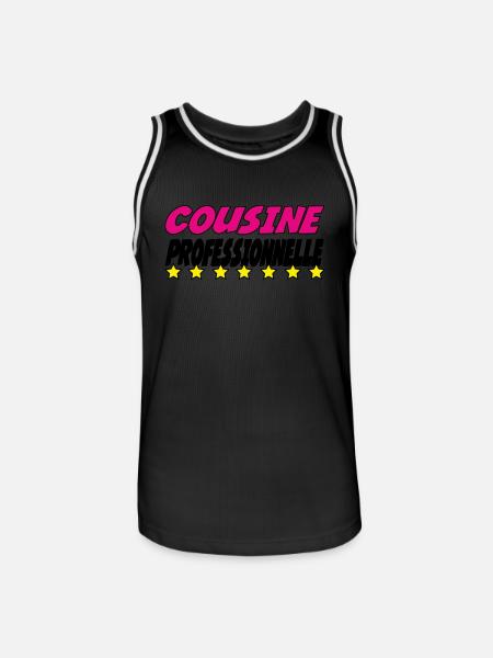 PROFESSIONAL COUSIN - Men's Basketball Jersey - black/white