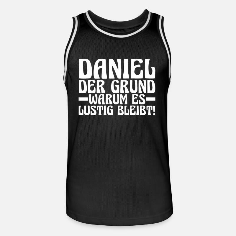 First name Daniel - Men's Basketball Jersey - black/white