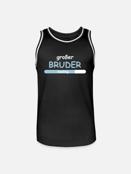 Großer Bruder - Männer Basketball-Trikot - Schwarz/Weiß