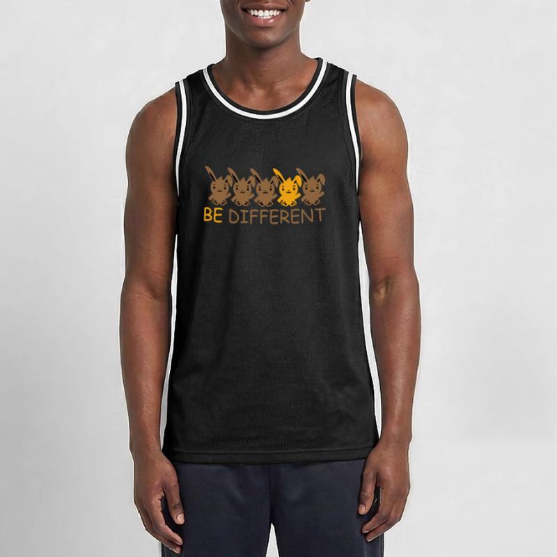5 Bunny Friends Difference Be Different Different Men's Basketball Jersey