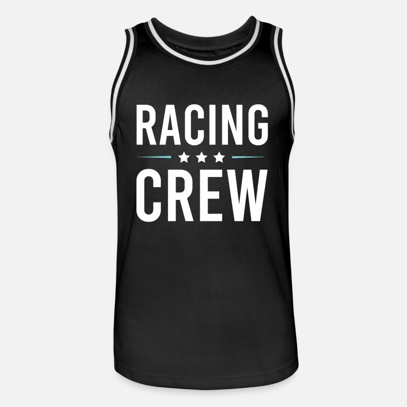 Équipage de course - Maillot de basket Homme - noir/blanc