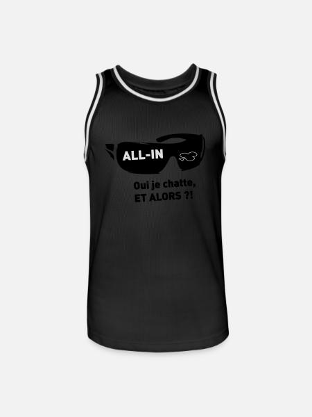 Chance - Men's Basketball Jersey - black/white