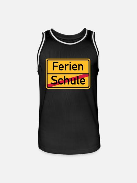 Ferien - Männer Basketball-Trikot - Schwarz/Weiß