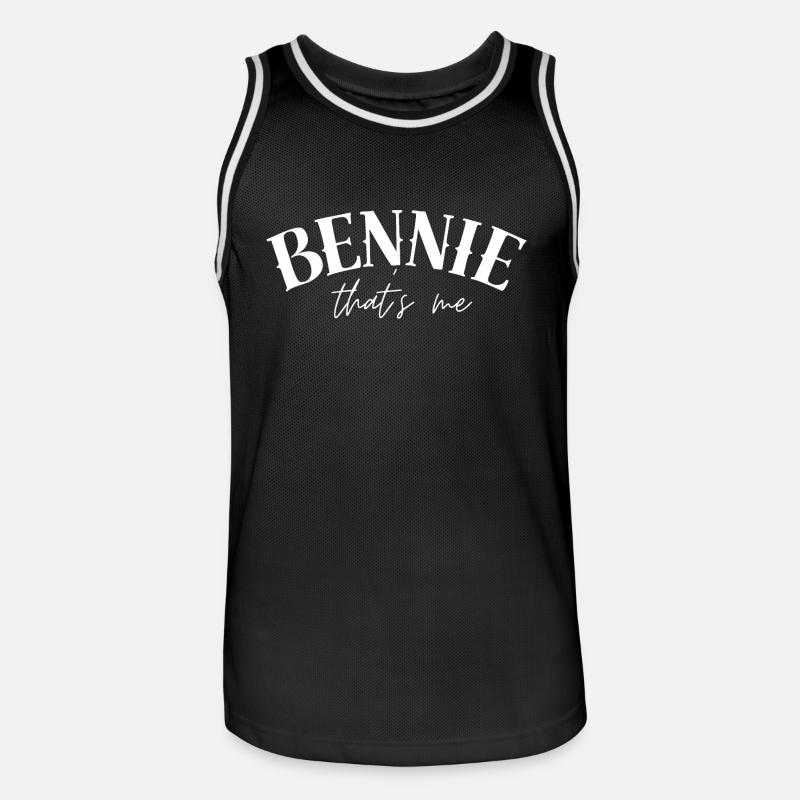 Bennie Benjamin Ben Benni Nom - Maillot de basket Homme - noir/blanc