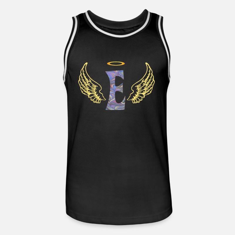 Ange E E 45 - Maillot de basket Homme - noir/blanc