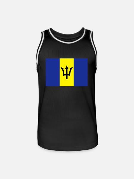 barbados - Männer Basketball-Trikot - Schwarz/Weiß