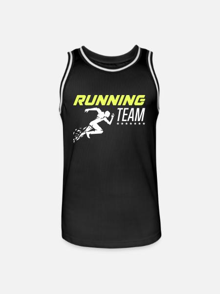 Running Team 1 - Men's Basketball Jersey - black/white