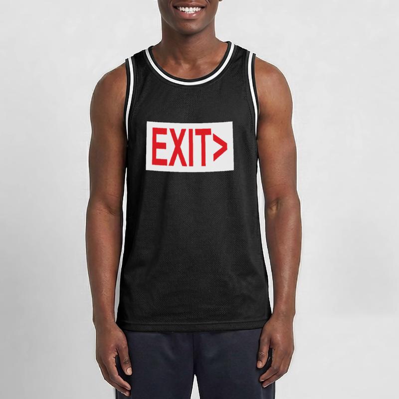 Exit / Exit / Emergency Exit Men's Basketball Jersey