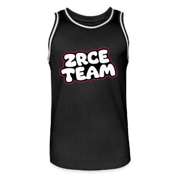 Zrce Team - Men's Basketball Jersey - black/white - Front - AI Model Male 185 dark (185cm)